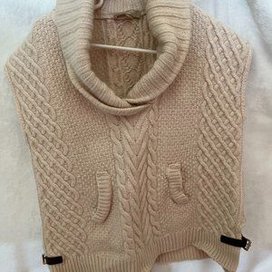 JOAN VASS Cowl Neck Sweater Vest